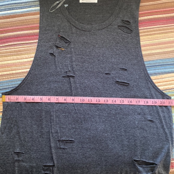 Distressed Tri-Blend Knit Top - Picture 4 of 4